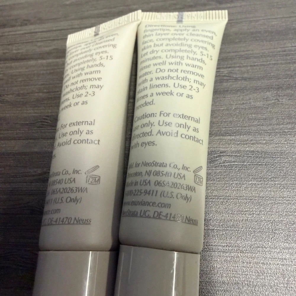 Exuviance Detox Mud Mask Travel Size 10ml 0.34 fl oz Lot of 2 Charcoal Clay Mask